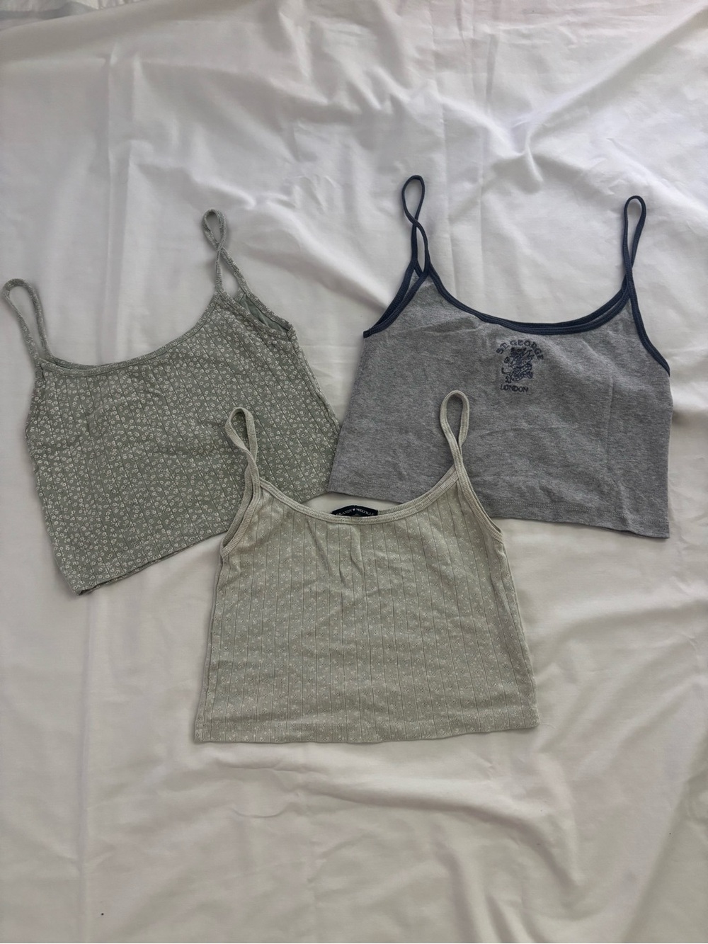 Brandy Melville 3 Crop Tank Tops